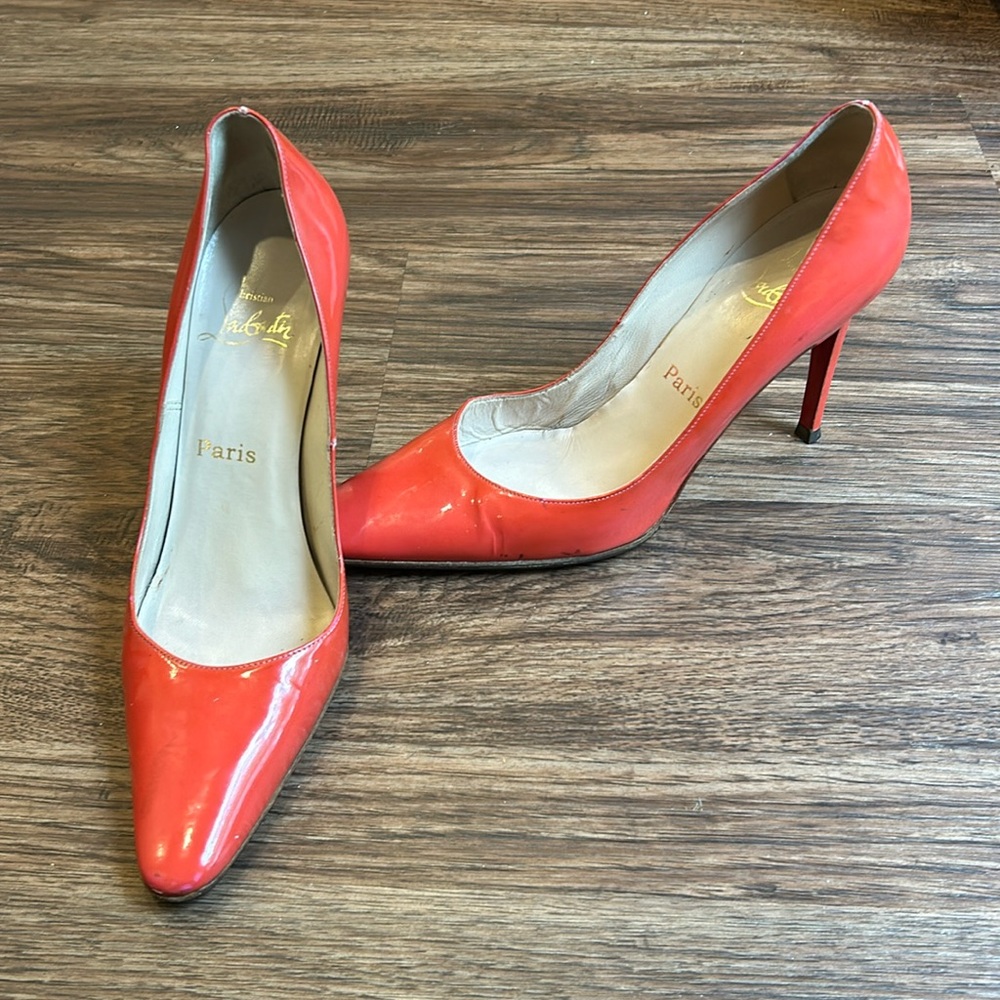 Red Christian Louboutin heels